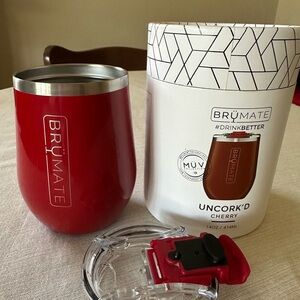 BrüMate Cherry (Red) Uncork'd Wine Tumbler MÜV Lid